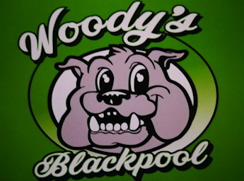 Logo pf Woody's Blackpool