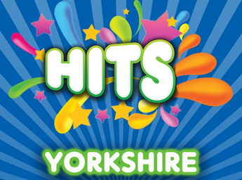 A picture of with `hits Yorkshire` written in big white and green characters.